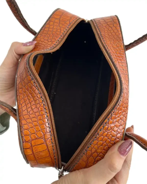 کیف چرم طبیعی مجلسی دستی زنانه مدل سیمین - تصویر 17