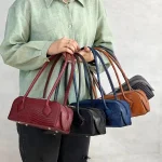 کیف زنانه مجلسی چرم طبیعی مدل سیمین کاور اصلی