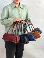 کیف زنانه مجلسی چرم طبیعی مدل سیمین کاور اصلی