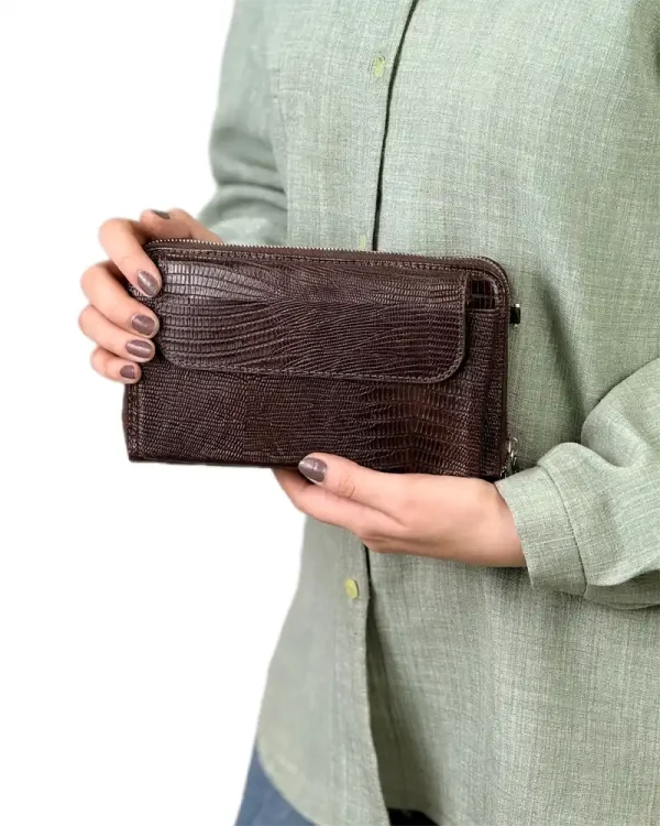 کیف اسپرت دوشی و دستی چرم طبیعی مدل طهماسب - Image 5