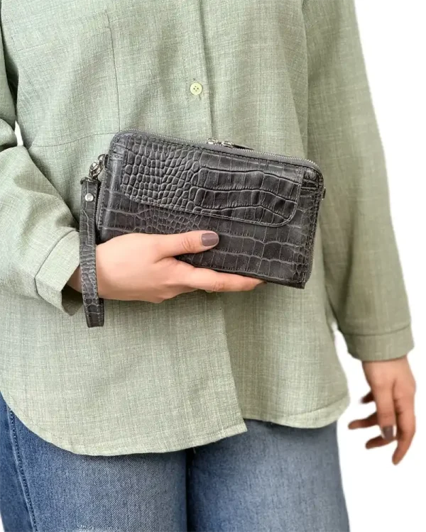 کیف اسپرت دوشی و دستی چرم طبیعی مدل طهماسب - Image 9
