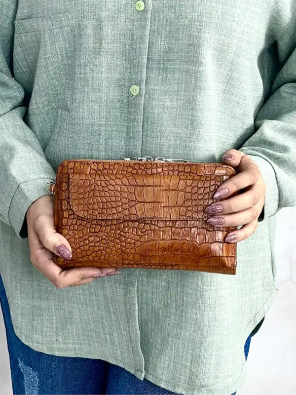 کیف اسپرت دوشی و دستی چرم طبیعی مدل طهماسب - Image 12