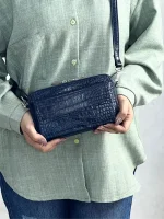 کیف اسپرت دوشی و دستی چرم طبیعی مدل طهماسب - Image 4