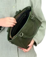 کیف دستی و دوشی چرم زنانه مدل اماندا - Image 9