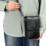 کیف اسپرت چرم طبیعی کوچک مدل کارلوس