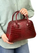 کیف چرم زنانه دستی مدل کاملیا - Image 9