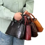 کیف زنانه دستی چرم مدل شارلین
