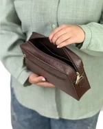 کیف چرم زنانه دوشی مدل هانا - Image 11