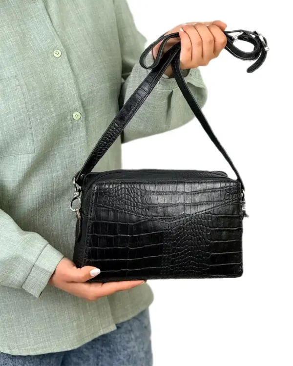 کیف چرم زنانه دوشی مدل هانا - Image 6