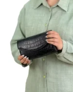 کیف زنانه چرم دوکاره دوشی و دستی مدل لیونا بزرگ - Image 3