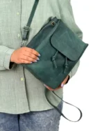 کوله پشتی چرم هورس صادراتی طبیعی مدل گلسا - Image 3