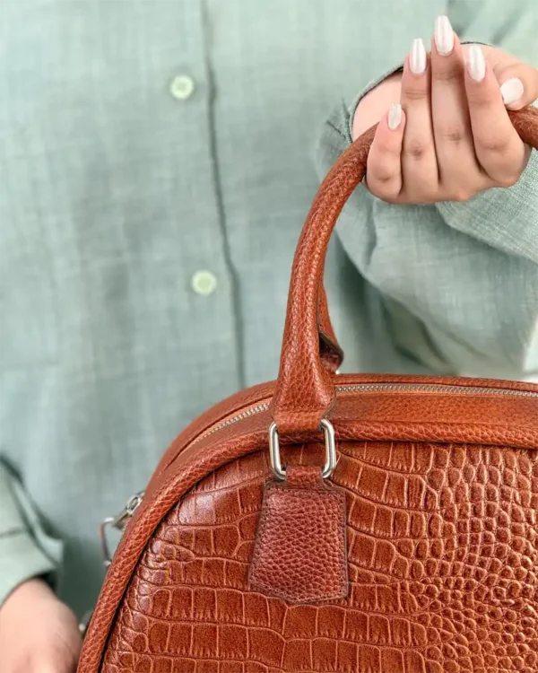 کیف چرم دستی و دوشی زنانه مدل تمنا - Image 9