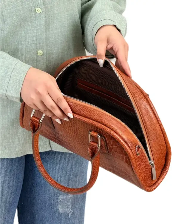 کیف چرم دستی و دوشی زنانه مدل تمنا - Image 7