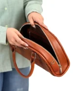 کیف چرم دستی و دوشی زنانه مدل تمنا - Image 8