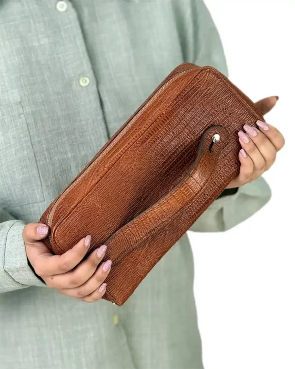 کیف دستی مردانه چرم طبیعی مدل توکا - تصویر 8