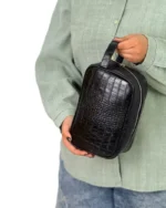 کیف دستی و شوزبگ چرم طبیعی مدل برزو - Image 4