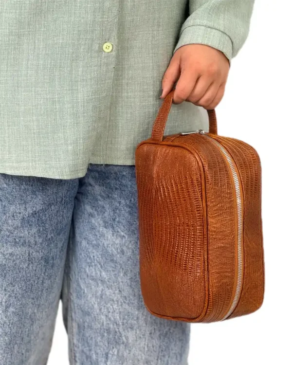 کیف دستی و شوزبگ چرم طبیعی مدل برزو - Image 5