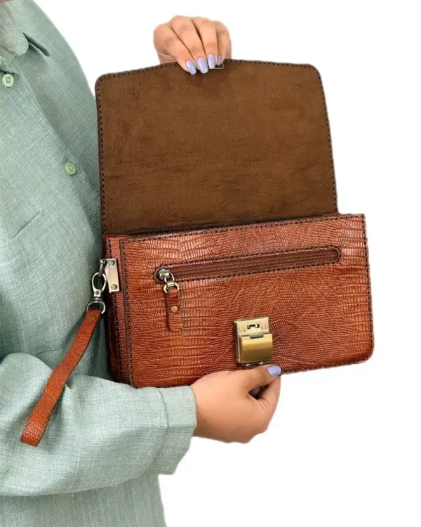 کیف مردانه دستی مدارک چرم طبیعی مدل مایورکا - Image 11
