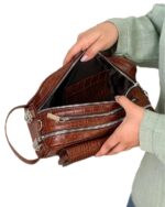 شوزبگ دستی و دوشی چرم طبیعی مدل باریس - تصویر 7